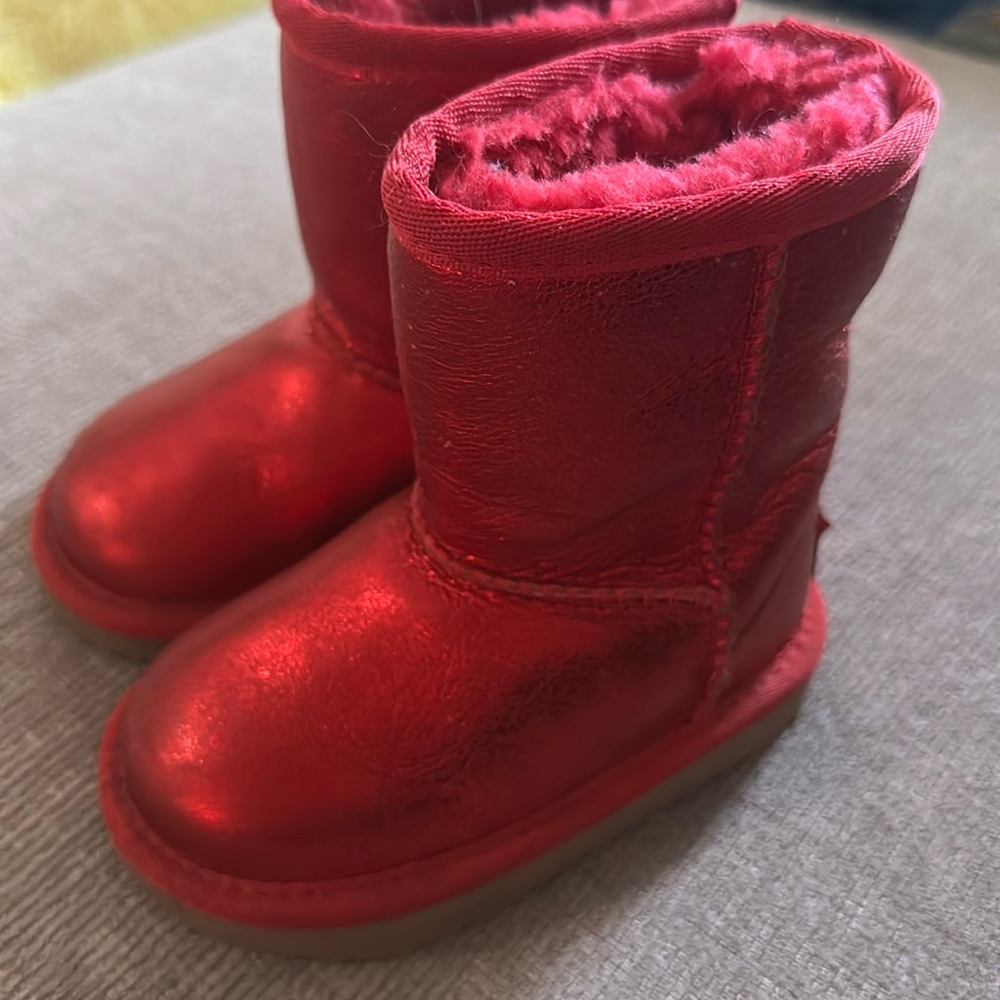 Red Shimmer Ugg Boots